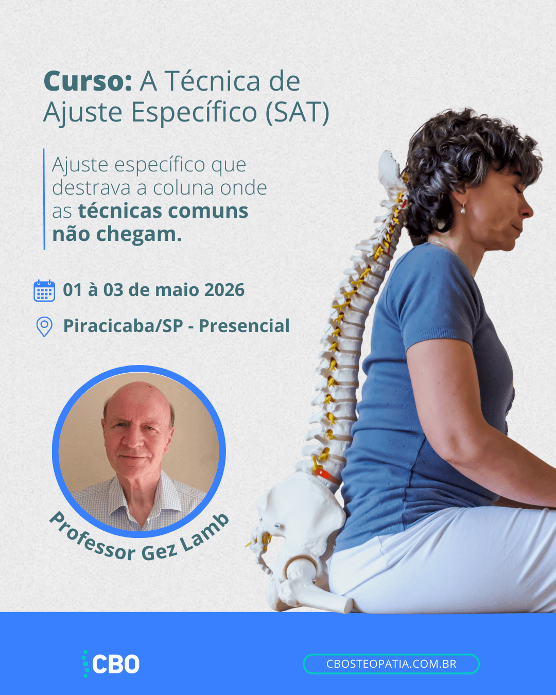 Curso A Técnica de Ajuste Específico (SAT) presencial - maio 2026